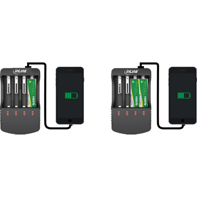 InLine® Ladegerät für Lithium und NiCd+NiMH (Produktbild 2)