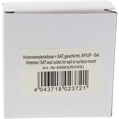 InLine® Antennensteckdose + SAT, geschirmt, AP/UP - Set (Produktbild 3)