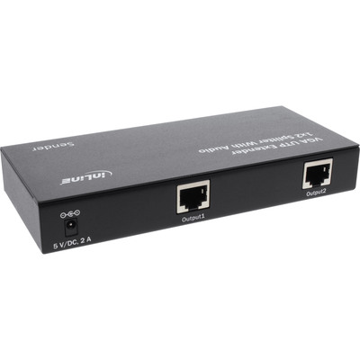 InLine® 1 zu 2 VGA Extender & Splitter über UTP, mit Audio, Sendeeinheit bis 300m (Produktbild 2)