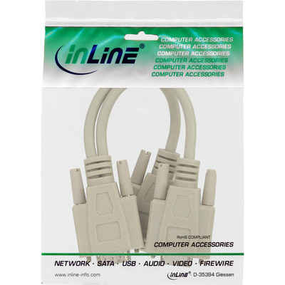 InLine® VGA Y-Adapterkabel, VGA Stecker auf 2x VGA Buchse (Produktbild 2)