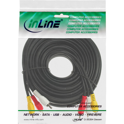 InLine® Cinch Kabel, Audio/Video 3x Cinch, Stecker / Stecker, 5m (Produktbild 2)