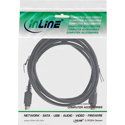 InLine® S-VHS Kabel, 4pol mini DIN Stecker / Stecker, 2m (Produktbild 2)