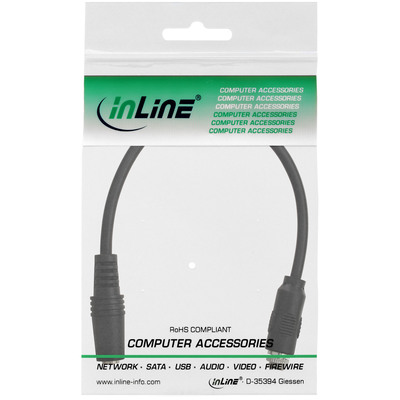 InLine® Audio Adapterkabel zum Einbau 1x mit Gewinde, 3,5mm Stereo Buchse/Buchse, 0,2m (Produktbild 11)