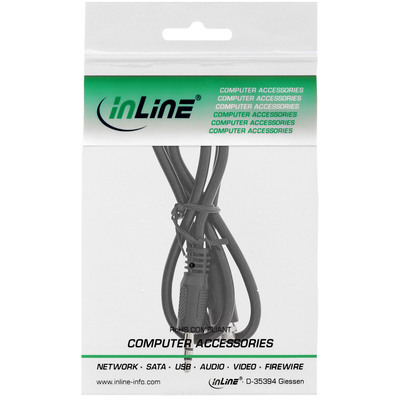 InLine® Audio Adapterkabel, 3,5mm Stereo Stecker/Einbaubuchse mit Gewinde, 0,6m (Produktbild 11)