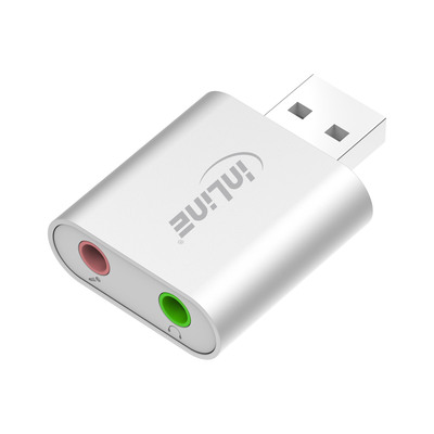 InLine® USB Audio Soundkarte, Aluminium Gehäuse (Produktbild 2)