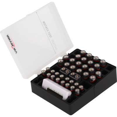 ANSMANN 1900-0041 Aufbewahrungsbox für bis zu 24x Mignon AA, 16x Micro AAA und 4x 9V E-Block (Produktbild 3)