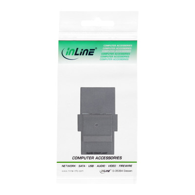InLine® USB 3.1 Keystone Snap-In Einsatz, USB-C Buchse / Buchse, schwarz (Produktbild 3)
