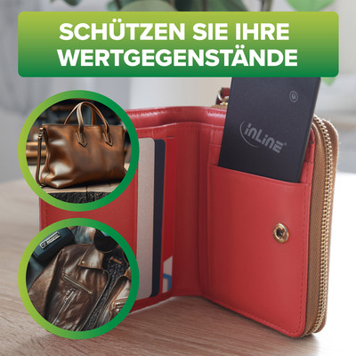 InLine® Wallet Finder, smarte Karte für die Geldbörse, Qi-Aufladung,100mAh, IPX5 (Produktbild 6)