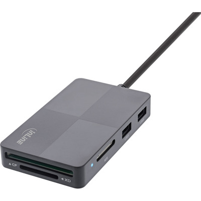 InLine® USB 3.2 Multi Cardreader Hub, SD/TF/MS/XD/CF, 3-Port USB-A, Dual (Produktbild 2)