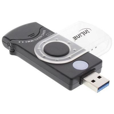 InLine® USB 3.0 Mobile Card Reader mit 2 Laufwerken, für SD, SDHC, SDXC, microSD (Produktbild 2)
