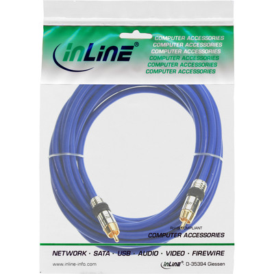 InLine® Cinch Kabel AUDIO, PREMIUM, vergoldete Stecker, 1x Cinch Stecker / Stecker, 2m (Produktbild 11)