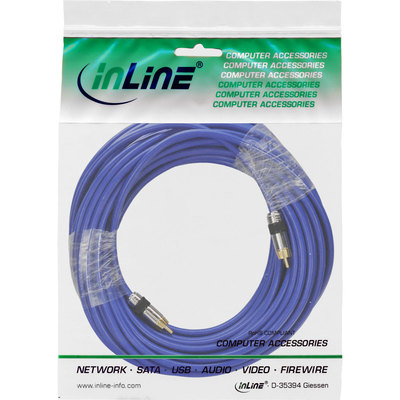 InLine® Cinch Kabel AUDIO, PREMIUM, vergoldete Stecker, 1x Cinch Stecker / Stecker, 20m (Produktbild 11)