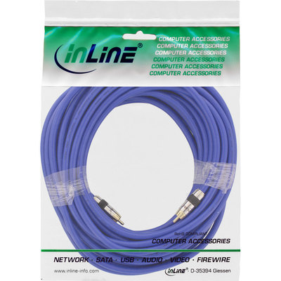 InLine Cinch Kabel VIDEO & digital AUDIO, PREMIUM, vergoldete Stecker, 1x Cinch Stecker / Stecker, 15m (Produktbild 11)