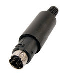 Mini-DIN-Stecker 4-polig ED-DIO-M/04 m. Zugentlastung, 34812.1 (Produktbild 1)