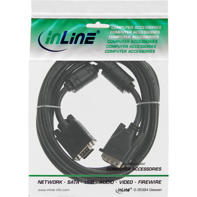 InLine® DVI-A Kabel, analog 12+5 Stecker auf 15pol HD Stecker VGA, 3m (Produktbild 11)