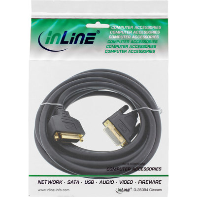 InLine DVI-D Verlängerung Premium, digital 24+1 Stecker / Buchse, Dual Link, 5m (Produktbild 11)