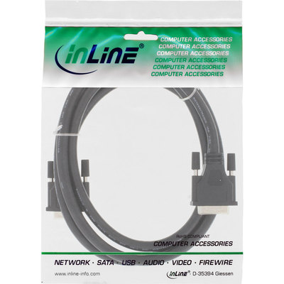 InLine® DVI-I Kabel, digital/analog, 24+5 Stecker / Stecker, Dual Link, ohne Ferrite, 1,8m (Produktbild 11)