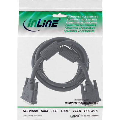 InLine DVI-I Kabel, digital/analog, 24+5 Stecker / Stecker, Dual Link, 1,8m (Produktbild 11)