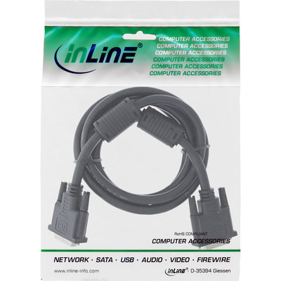 InLine® DVI-I Kabel, digital/analog, 24+5 Stecker / Stecker, Dual Link, 1,8m (Produktbild 11)