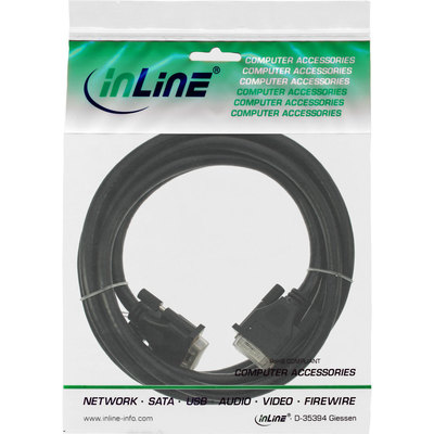 InLine® DVI-I Kabel, digital/analog, 24+5 Stecker / Stecker, Dual Link, ohne Ferrite, 3m (Produktbild 11)