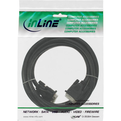 InLine DVI-I Kabel, digital/analog, 24+5 Stecker / Stecker, Dual Link, ohne Ferrite, 3m (Produktbild 11)