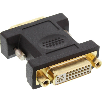 InLine® DVI-D Adapter, Digital 24+5 Buchse an DVI-D 24+1 Stecker, verg. Kontakte (Produktbild 2)