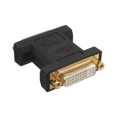InLine® DVI-I Adapter, Digital + Analog 24+5 Buchse / Buchse, vergoldet (Produktbild 2)