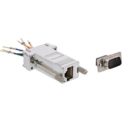 InLine® Adapter, 9pol Sub D Stecker an RJ45 Buchse, metallisiert (Produktbild 2)