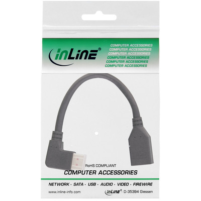 InLine® DisplayPort 1.4 Adapterkabel ST/BU, 8K4K, links gewinkelt, schwarz/gold, 0,15m (Produktbild 11)