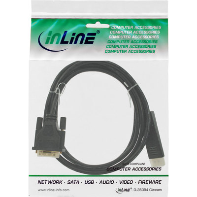 InLine DisplayPort zu DVI Konverter Kabel, schwarz, 1m (Produktbild 11)