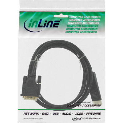 InLine® DisplayPort zu DVI Konverter Kabel, schwarz, 3m (Produktbild 11)