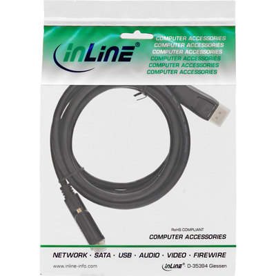 InLine DisplayPort zu DVI Konverter Kabel, schwarz, 2m (Produktbild 11)
