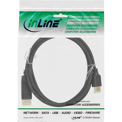 InLine DisplayPort zu HDMI Konverter Kabel, schwarz, 0,3m (Produktbild 11)