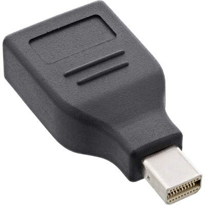InLine® DisplayPort Konverter, mini DisplayPort Stecker auf HDMI Buchse, FullHD/60Hz, schwarz (Produktbild 2)