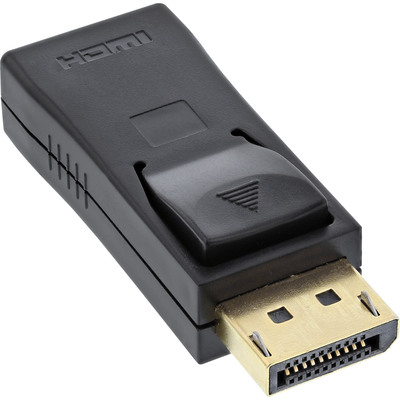 InLine® DisplayPort Adapter, DisplayPort Stecker auf HDMI Buchse, 4K2K, mit Audio, schwarz (Produktbild 2)