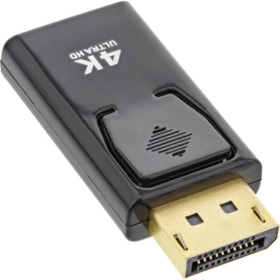 InLine® DisplayPort Adapter, DisplayPort Stecker auf HDMI Buchse, 4K/60Hz, mit Audio, schwarz (Produktbild 2)