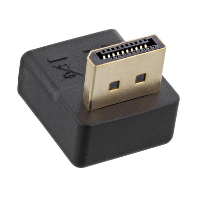 InLine® DisplayPort Adapter, DisplayPort Stecker / Buchse, nach unten gewinkelt (Produktbild 2)