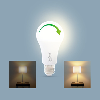 InLine® SmartHome LED Lampe RGB E27, 900LM (Produktbild 3)