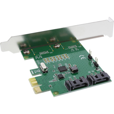 InLine® Schnittstellenkarte, 2-fach SATA 6Gb/s, x1 PCIe 2.0, RAID 0/1/SPAN, mit Low-Profile Slotblech (Produktbild 2)