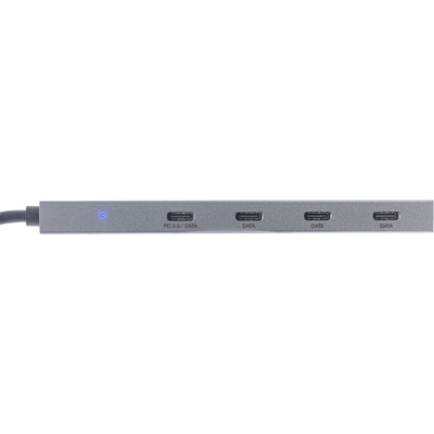 InLine® USB 3.2 Gen.2 Hub (10Gb/s), 4 Port USB-C, OTG, Aluminiumgehäuse (Produktbild 3)