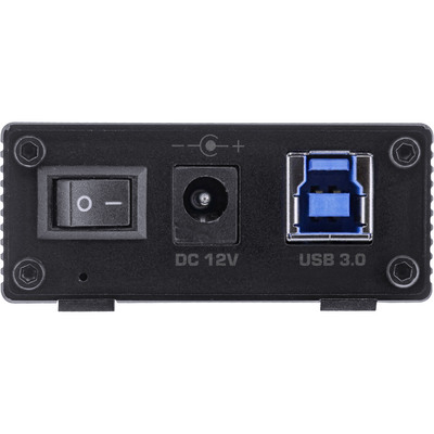 InLine® USB 3.0 Hub, 7 Port, Aluminiumgehäuse, schwarz, mit 2,5A Netzteil  (Produktbild 5)
