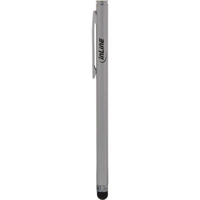 InLine® Stylus, Stift für Touchscreens von Smartphone und Tablet, silber (Produktbild 2)