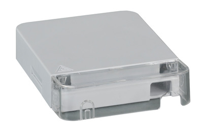 FTTH Indoor Anschlussbox für 2Fasern, 1Kupplung, Steckschutzvorrichtung, FTTH-BOX-IN-3 (Produktbild 1)