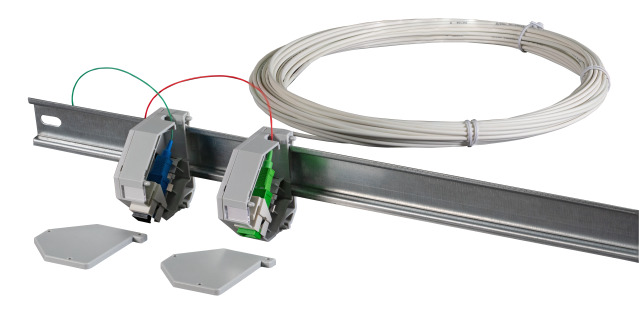 Drop Kabel SC-SC/APC einseitig konfektioniert,  SM G657A2, 2 Fasrig, weiß, DCA, 20m, FTTH-DROP-SC-20 (Produktbild 1)