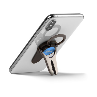 InLine® Smartphone 3in1 Smartclip KFZ-Halter, Ständer, Finger Halterung, selbstklebender Handygriff, Smartphonehalter, Selfie Handyhalter, blau (Produktbild 3)