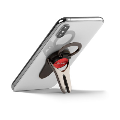 InLine® Smartphone 3in1 Smartclip KFZ-Halter, Ständer, Finger Halterung, selbstklebender Handygriff, Smartphonehalter, Selfie Handyhalter, rot (Produktbild 3)