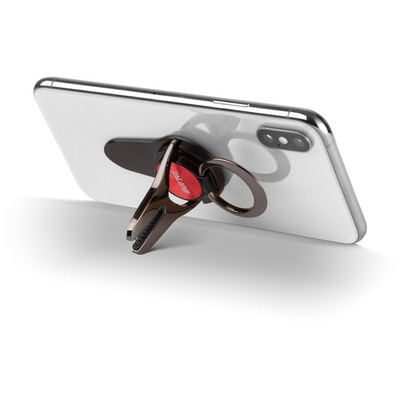 InLine® Smartphone 3in1 Smartclip KFZ-Halter, Ständer, Finger Halterung, selbstklebender Handygriff, Smartphonehalter, Selfie Handyhalter, rot  (Produktbild 5)