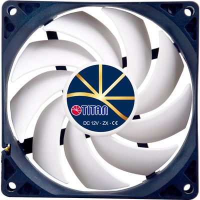 Titan TFD-9225H12ZP/KE(RB) Lüfter 92x92x25mm Extreme Fan, PWM, leise (Produktbild 2)