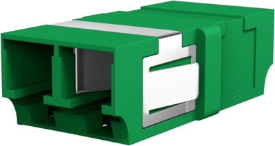  Adapter LC/APC Duplex SM grün -- flanschlos, 53519.1 (Produktbild 1)