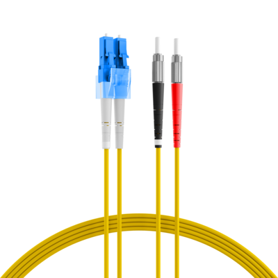 Duplex Patchkabel DIN-LC OS2 -- 3m LSZH 2mm gelb, O0349.3 (Produktbild 1)